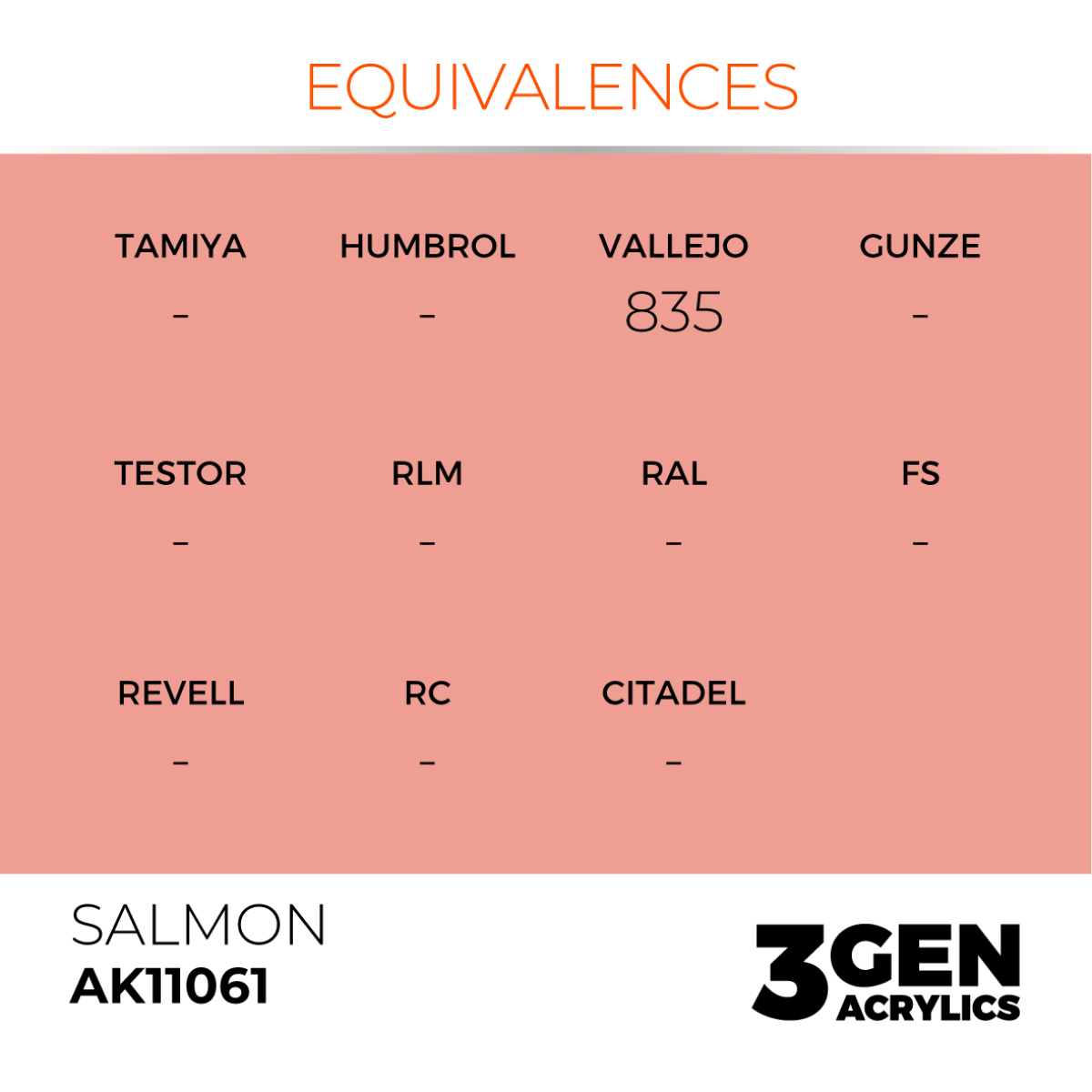 AK Interactive 3G Acrylic Paint: Salmon - Standard