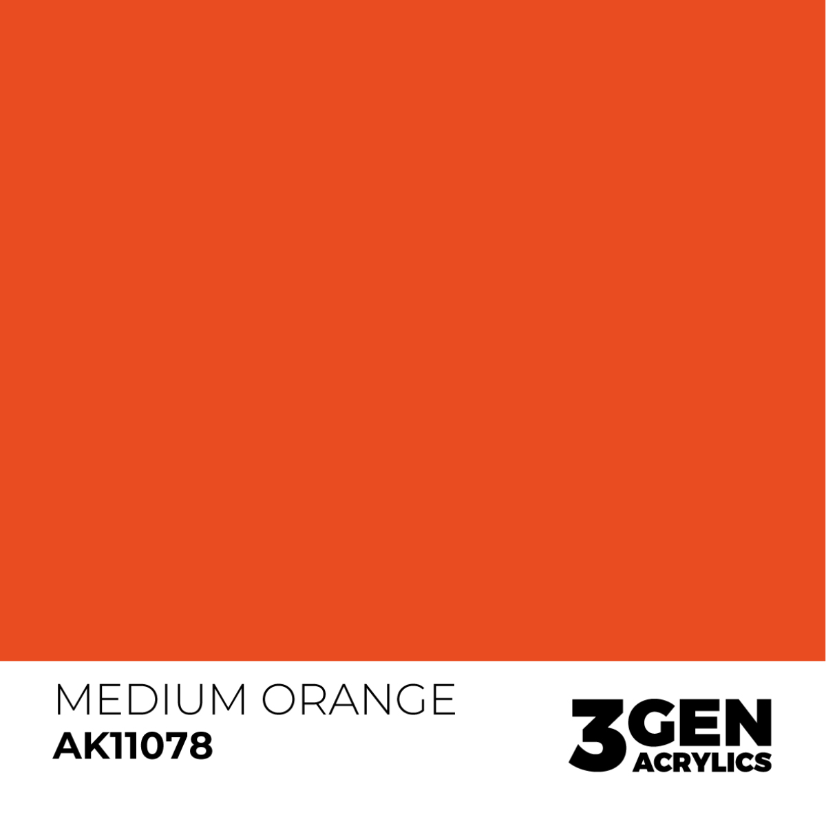 AK Interactive 3G Acrylic Paint: Medium Orange - Standard