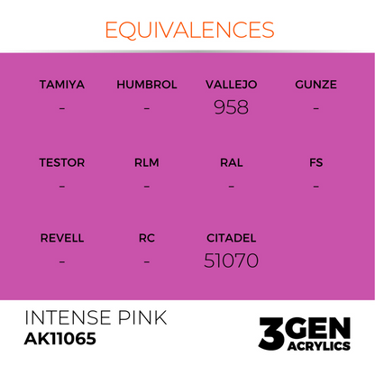 AK Interactive 3G Acrylic Paint: Intense Pink - Intense