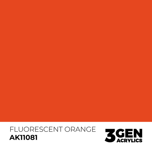 AK Interactive 3G Acrylic Paint: Fluorescent Orange  - Standard