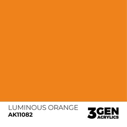 AK Interactive 3G Acrylic Paint: Luminous Orange  - Standard