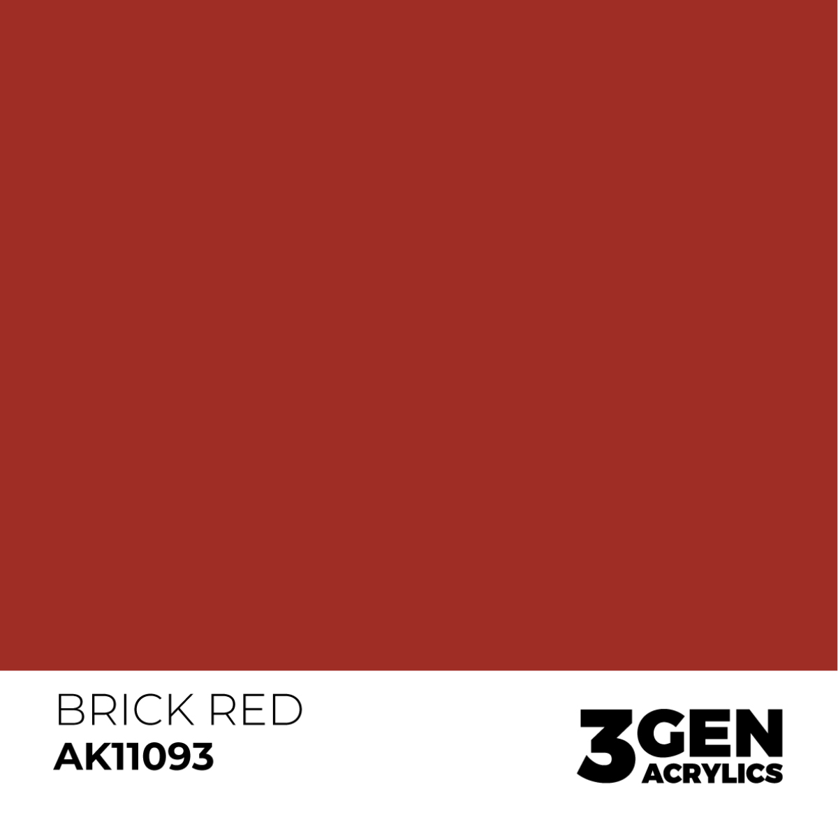 AK Interactive 3G Acrylic Paint: Brick Red - Standard