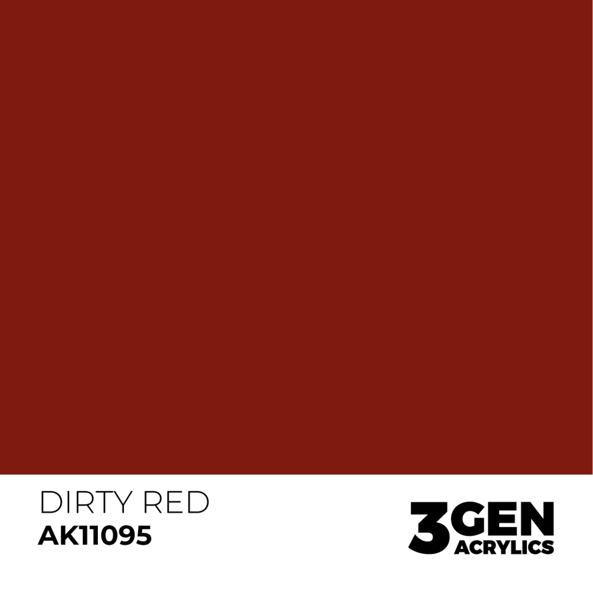 AK Interactive 3G Acrylic Paint: Dirty Red - Standard