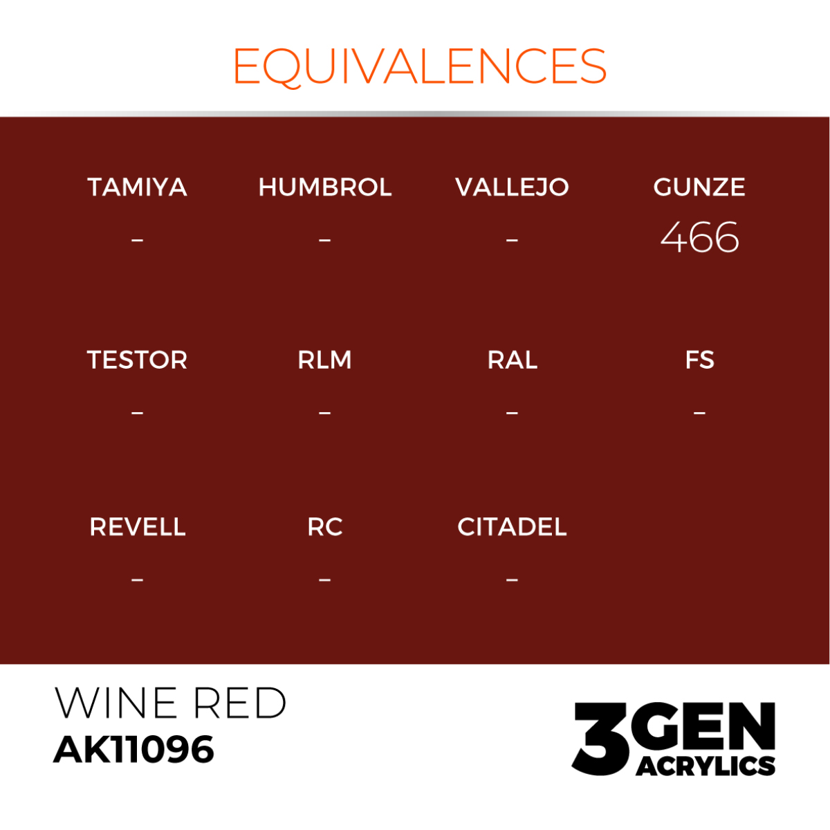 AK Interactive 3G Acrylic Paint: Wine Red - Standard