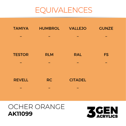 AK Interactive 3G Acrylic Paint: Ocher Orange - Standard