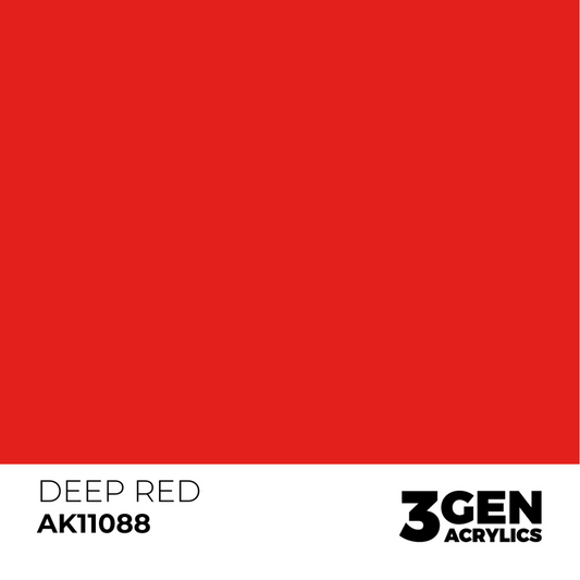 AK Interactive 3G Acrylic Paint: Deep Red - Intense