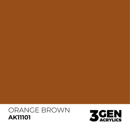 AK Interactive 3G Acrylic Paint: Orange Brown - Standard