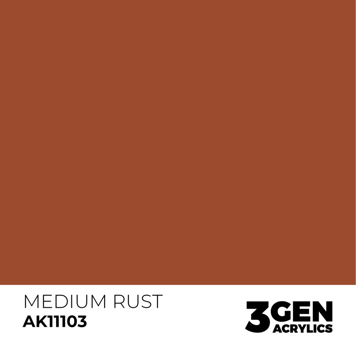 AK Interactive 3G Acrylic Paint: Medium Rust - Standard