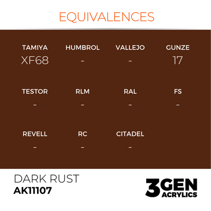 AK Interactive 3G Acrylic Paint: Dark Rust - Standard