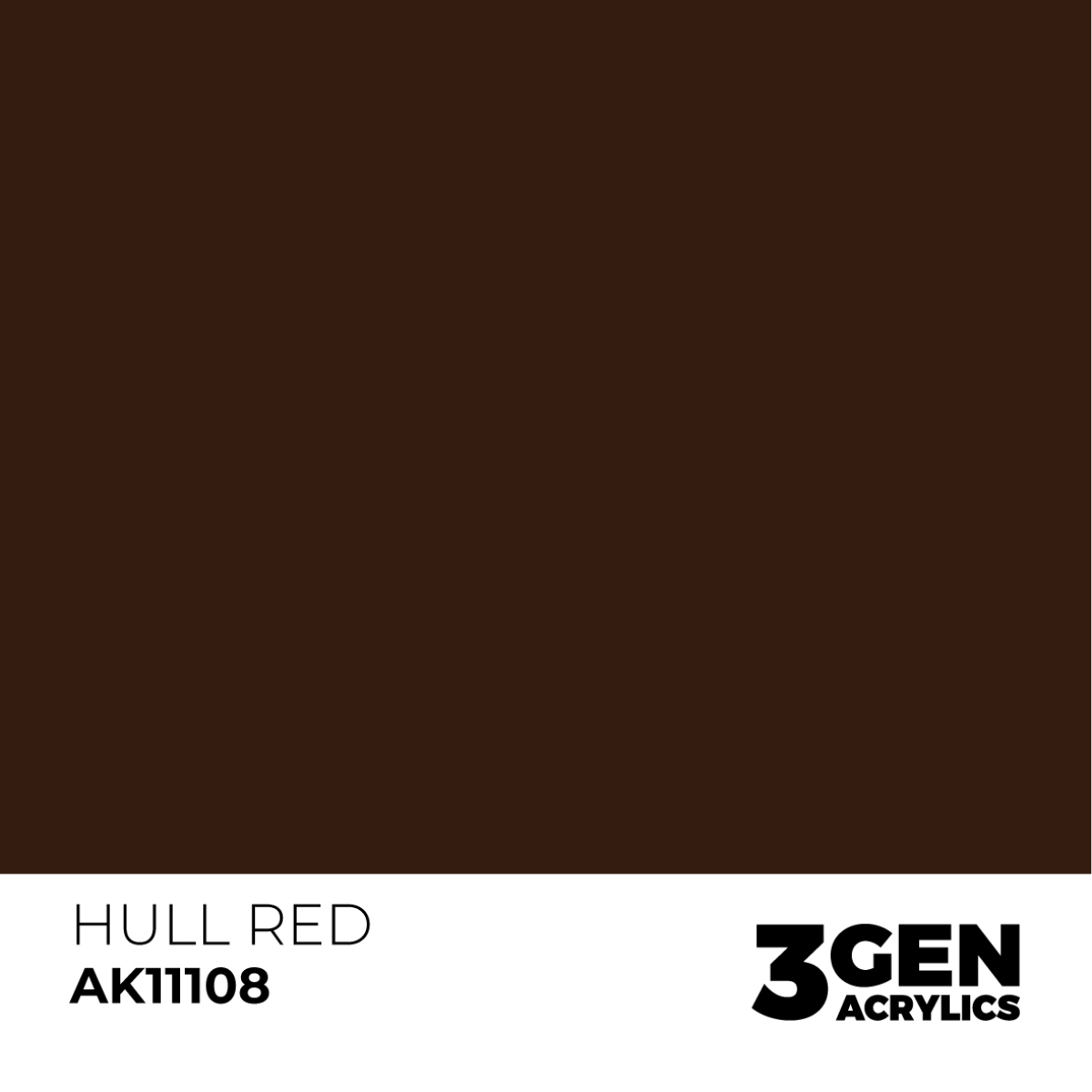 AK Interactive 3G Acrylic Paint: Hull Red - Standard