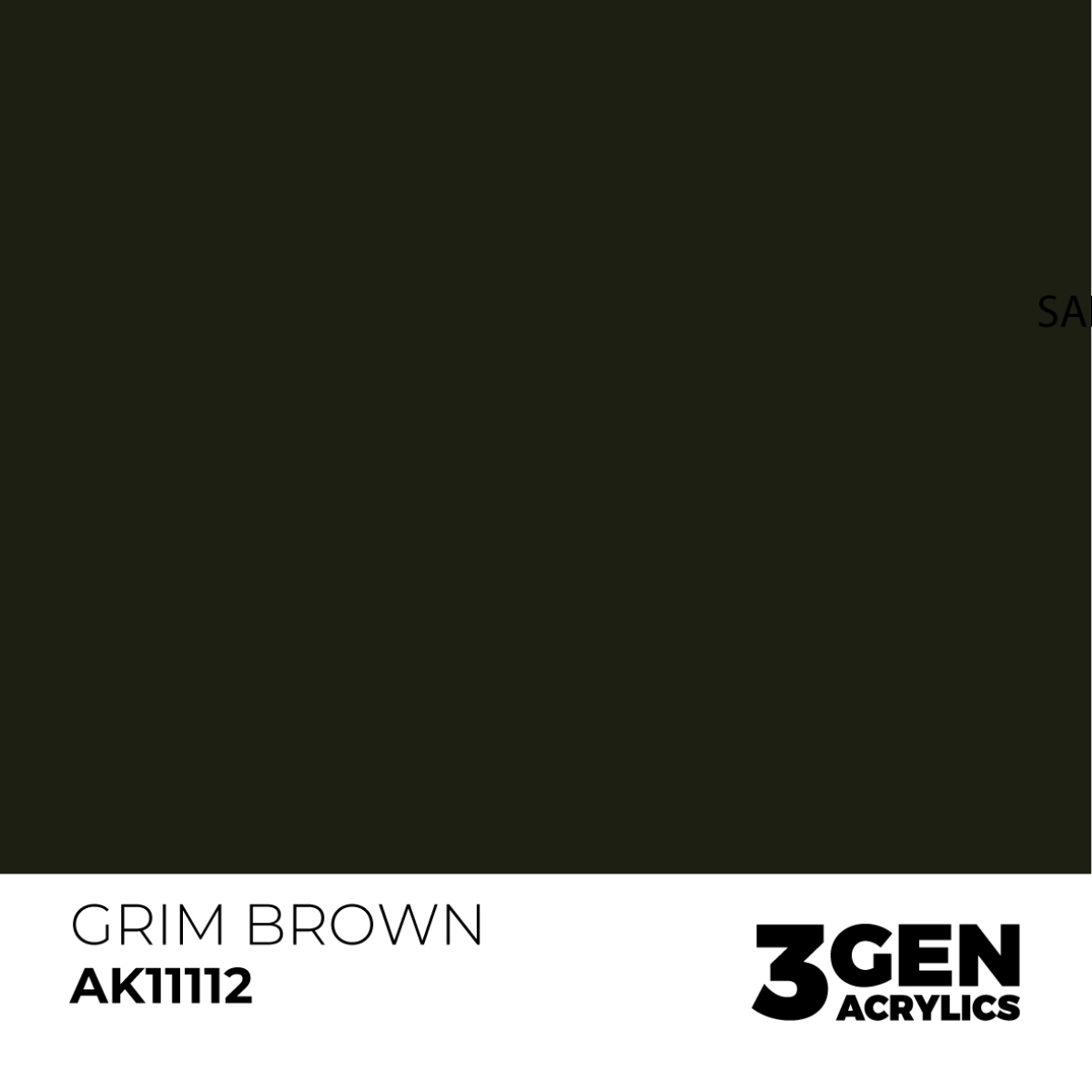 AK Interactive 3G Acrylic Paint: Grim Brown - Standard