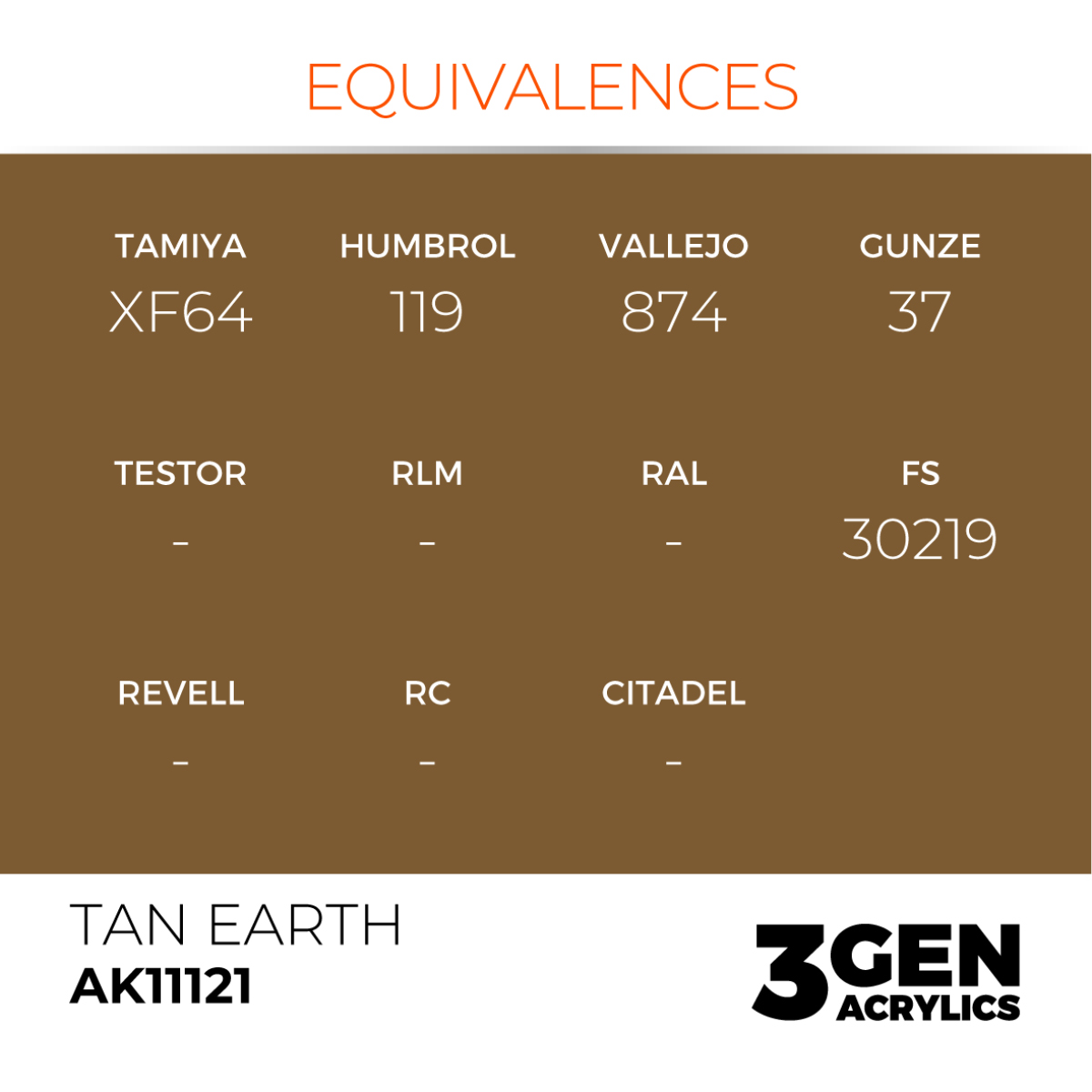 AK Interactive 3G Acrylic Paint: Tan Earth - Standard