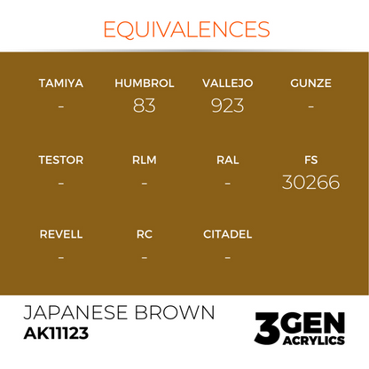 AK Interactive 3G Acrylic Paint: Japanese Brown - Standard