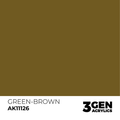 AK Interactive 3G Acrylic Paint: Green Brown - Standard