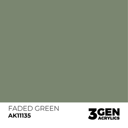 AK Interactive 3G Acrylic Paint: Faded Green - Standard