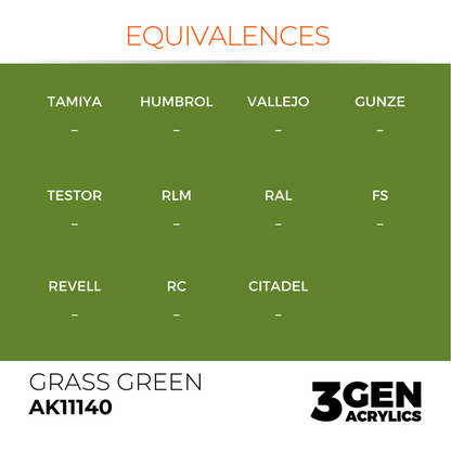 AK Interactive 3G Acrylic Paint: Grass Green – Standard