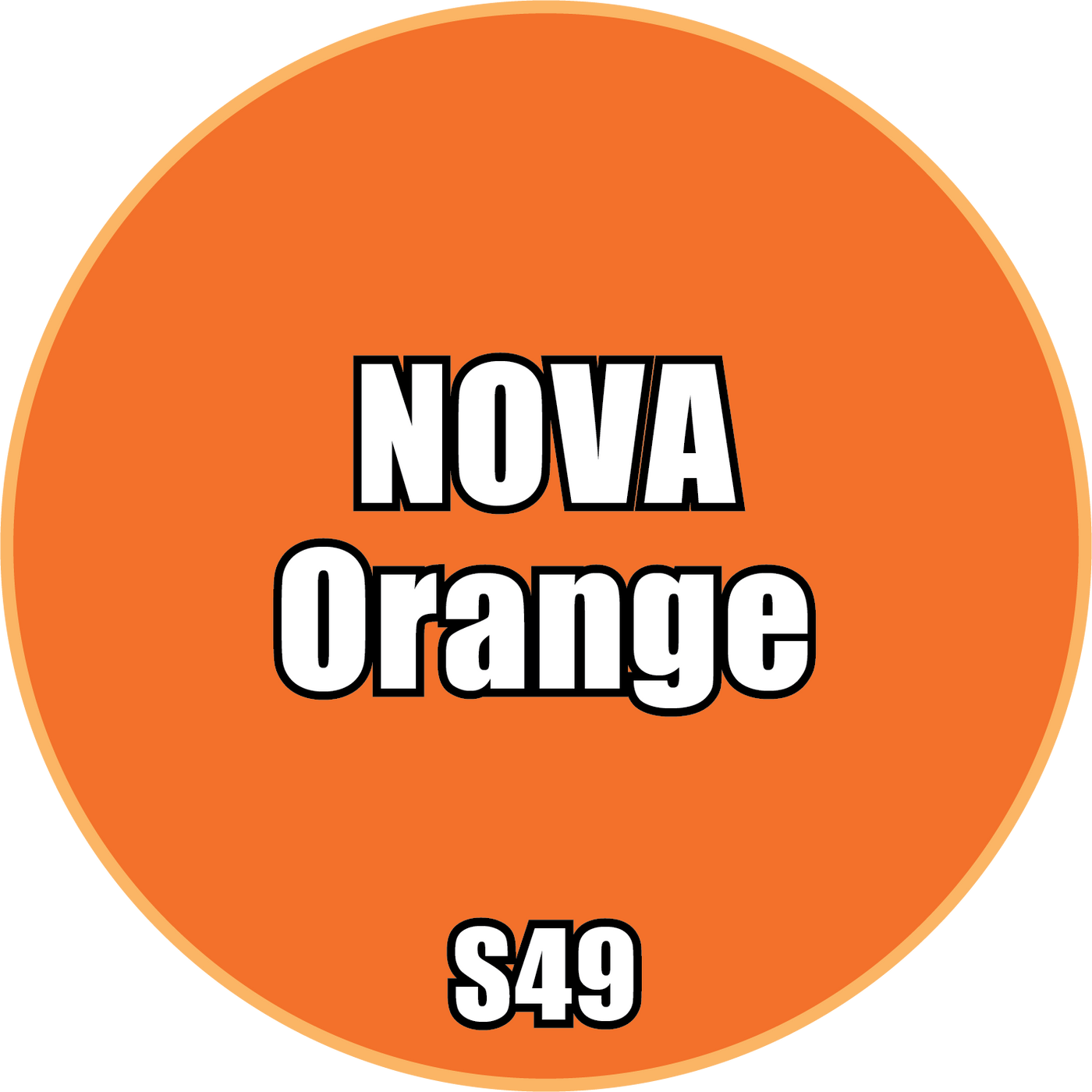 Monument Hobbies - Pro Acryl Paint, S49 - NOVA Orange