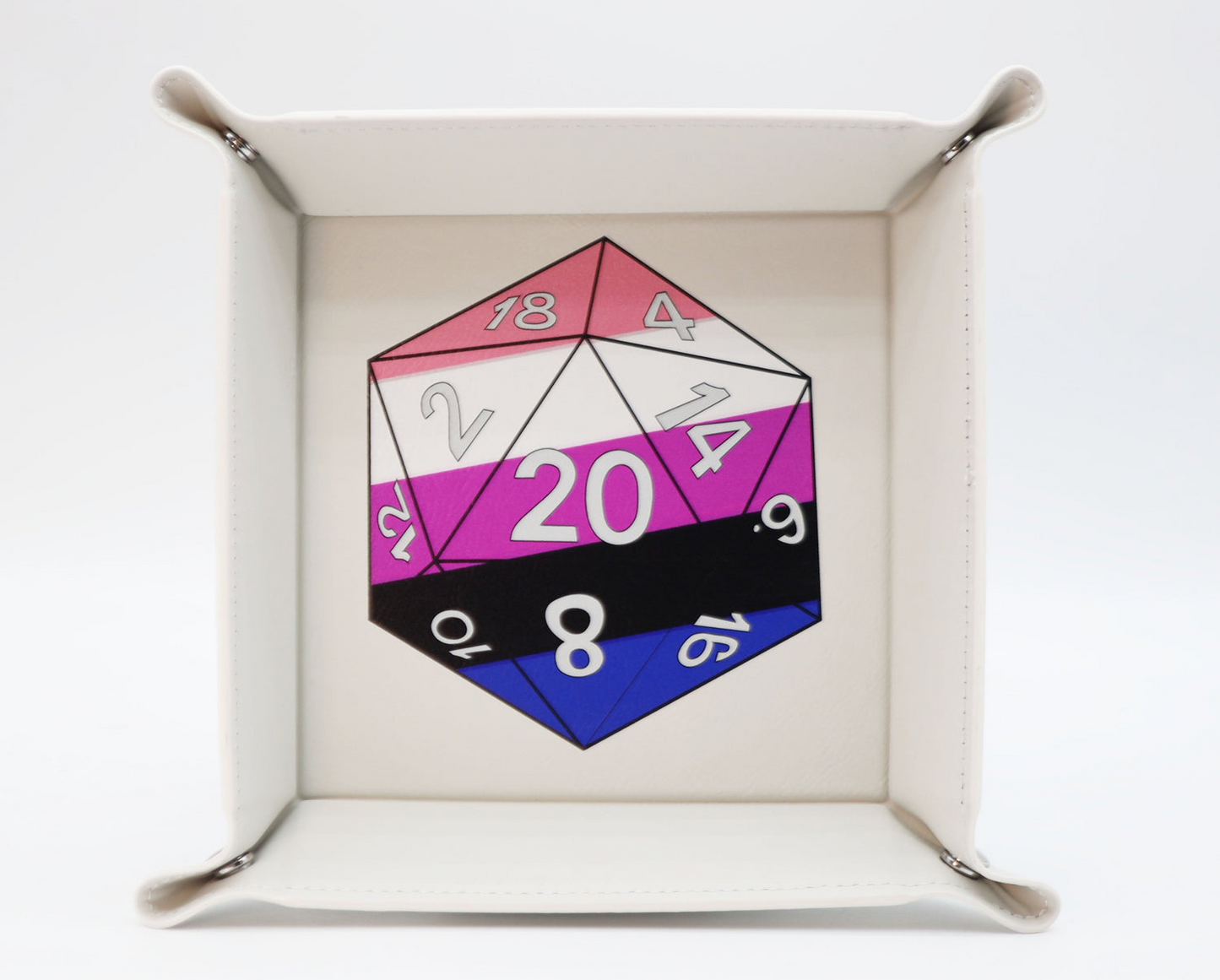 Foam Brain - Pride D20 Snap Tray: Genderfluid