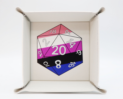 Foam Brain - Pride D20 Snap Tray: Genderfluid