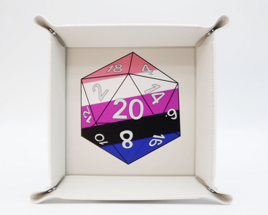 Foam Brain - Pride D20 Snap Tray: Genderfluid