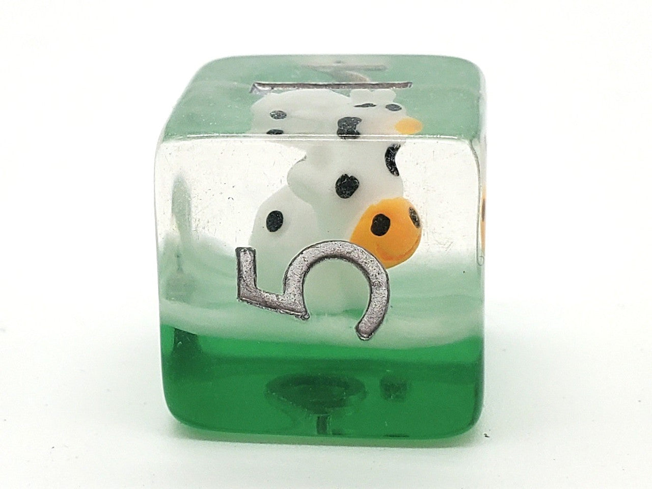 7 Piece DnD RPG Dice Set: Animal Kingdom - Cow