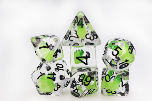 Foam Brain - Acquisitions Inc Green Flame RPG Dice Set