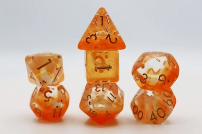 Foam Brain - Golden Koi Fish RPG Dice Set