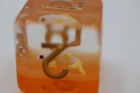 Foam Brain - Golden Koi Fish RPG Dice Set