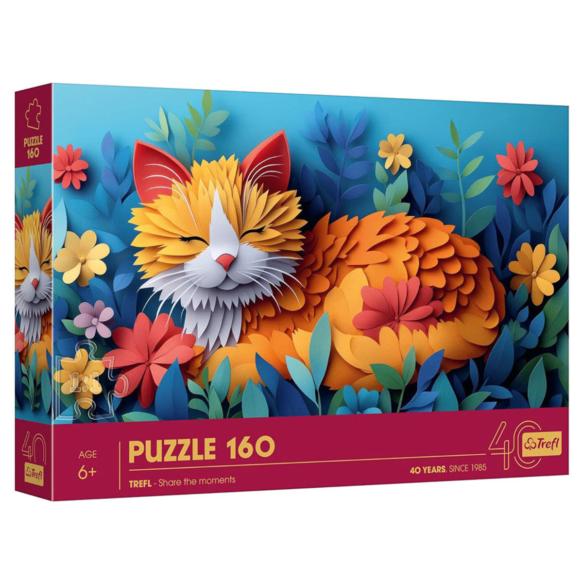 Puzzle: Little Cat Paper Art 160 Piece