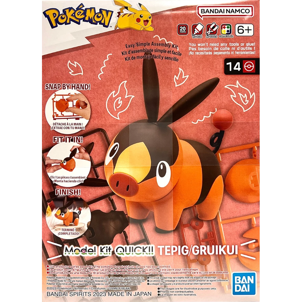 Bandai Pokemon Model Kit Tepig