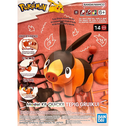 Bandai Pokemon Model Kit Tepig