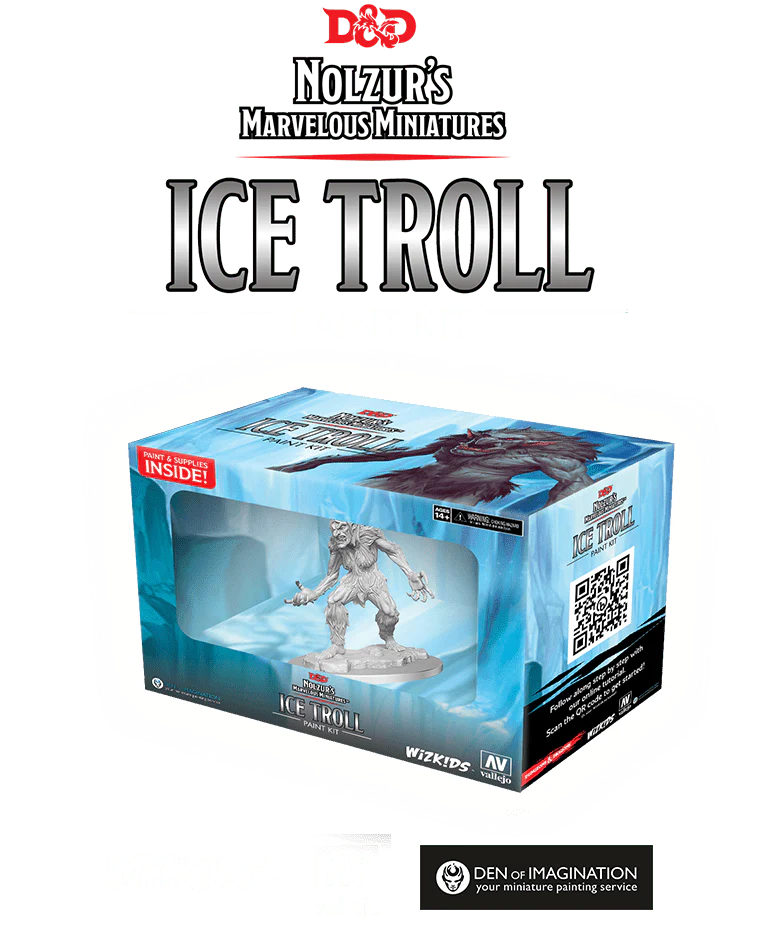 D&D Nolzur's Marvelous Minatures: Paint Night Kit - Ice Troll