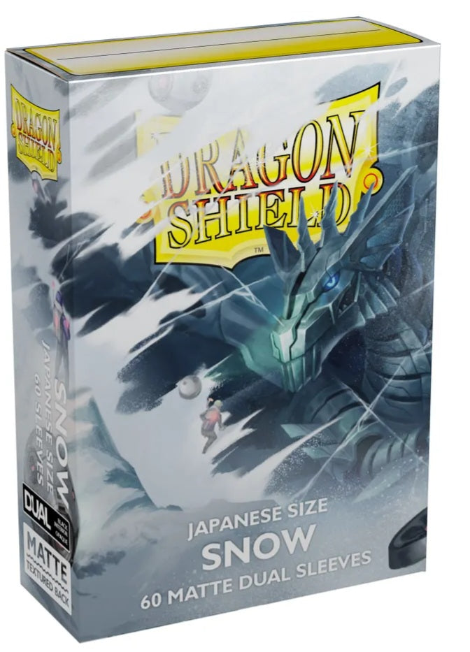 Dragon Shield - Japanese Size, Snow 60 Matte Dual Sleeves
