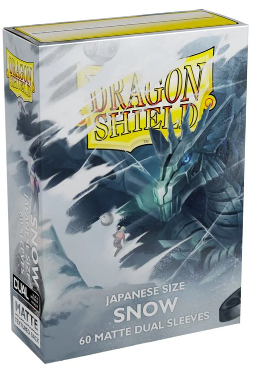 Dragon Shield - Japanese Size, Snow 60 Matte Dual Sleeves