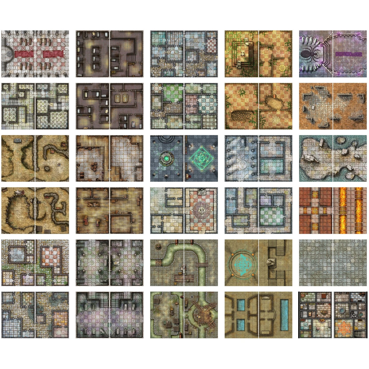 Big Book of Battle Mats: Cells & Shrines