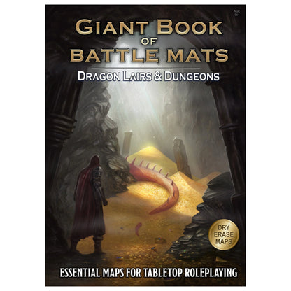 Battle Mats: Dragon Lairs &  Dungeons: A Giant Book Battlemat