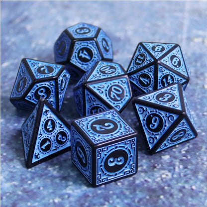 Foam Brain - Magic Flame - Blue RPG Dice Set