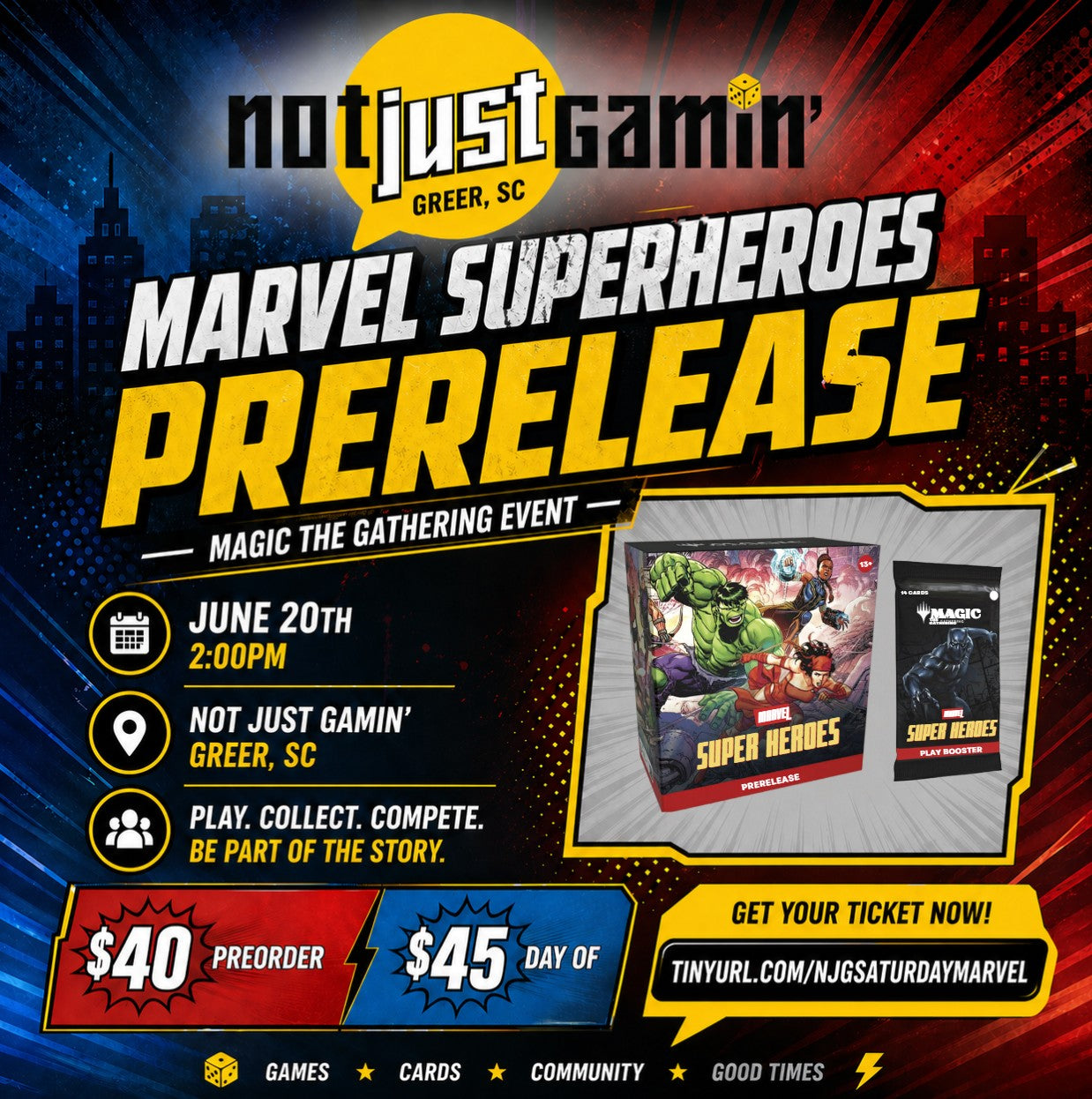 Magic the Gathering, Marvel Superheroes Saturday Prerelease