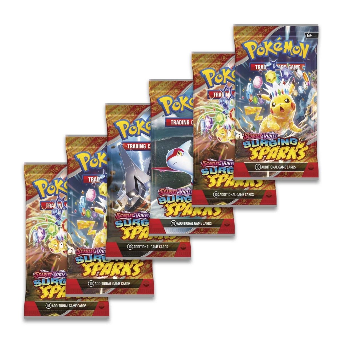 Pokémon - Surging Sparks, Booster Bundle (6 packs)