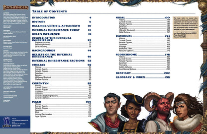 Pathfinder 2E Lost Omens: Cheliax Infernal Inheritance (HC)