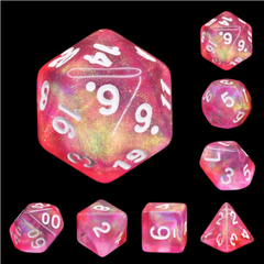 Foam Brain - Pink Bunny RPG Dice Set