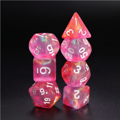 Foam Brain - Pink Bunny RPG Dice Set