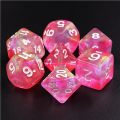 Foam Brain - Pink Bunny RPG Dice Set