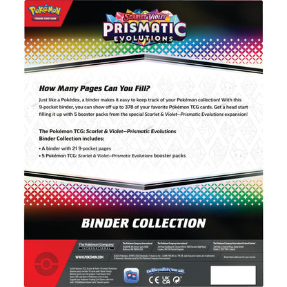 Pokémon Scarlet & Violet: Prismatic Evolutions Binder Collection