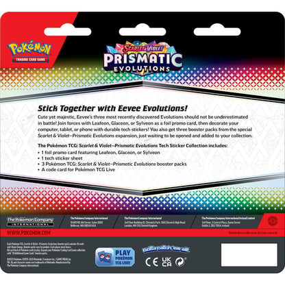 Pokémon Scarlet & Violet: Prismatic Evolutions Tech Sticker Collection