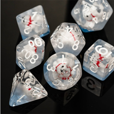 Foam Brain - Polar Bear RPG Dice Set