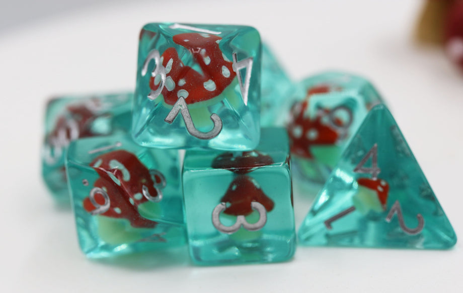 Foam Brain - Power Up Mushroom RPG Dice Set