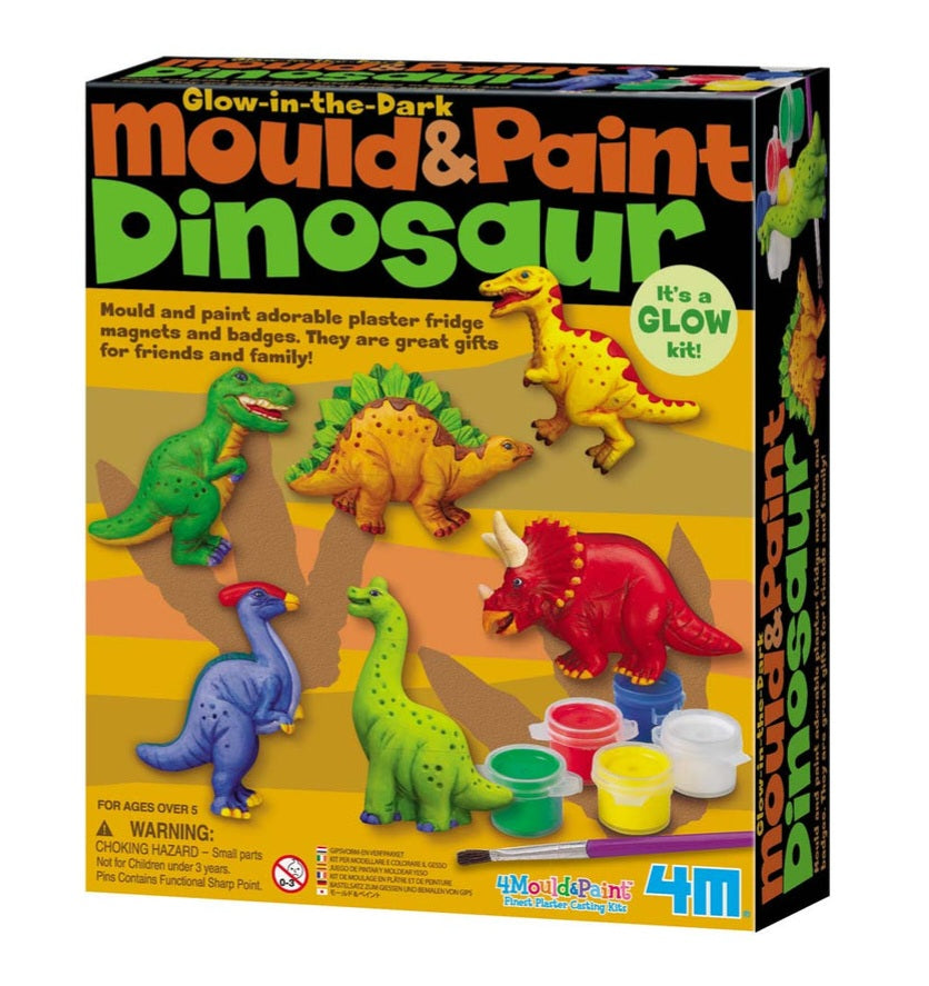 Mould and Paint Glow Dinosaur Kit