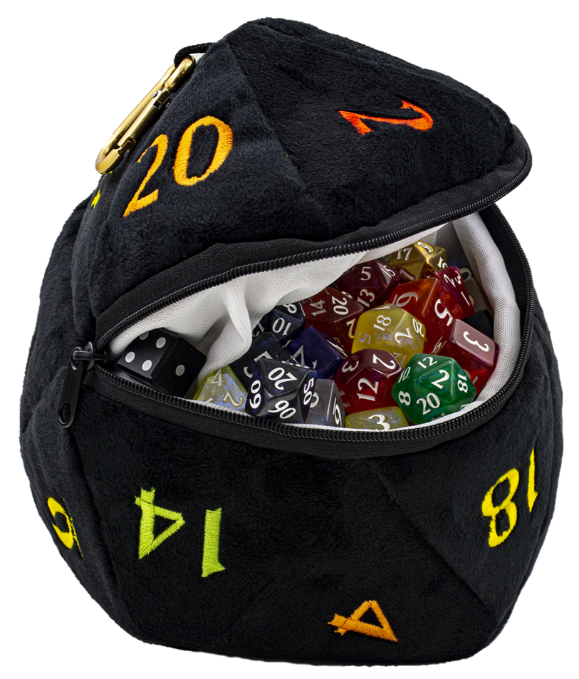 Rainbow D20 Dice Bag