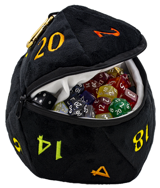 Rainbow D20 Dice Bag